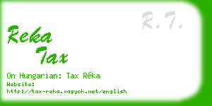 reka tax business card