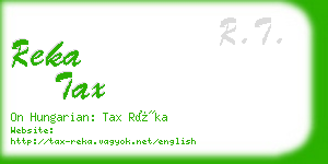 reka tax business card